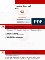 Biasing of PN-junction Diode and I-V Characteristics: - Presented by