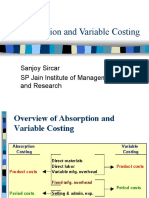 Absorption and Variable Costing