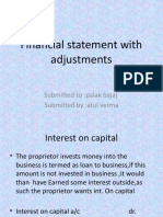 Financial Statements With Adjustments (Accounts)