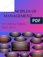 14 Principles of Management: By-Chirag Verma Roll No - 9