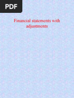 Financial Statements With Adjustments