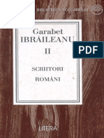 Ibraileanu Garabet - Scriitorii Romani (Tabel Crono)