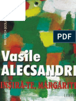 Alecsandri Vasile - Insira-te, Margarite (Tabel Crono)