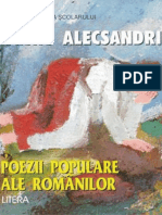 Alecsandri Vasile - Poezii Populare Ale Rom (Tabel Crono)