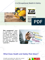 Risk Assessment in Occupational Health & Safety