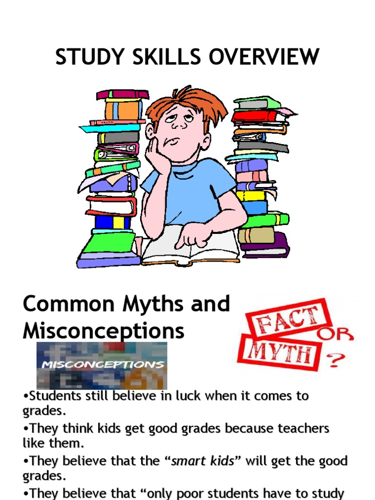 Studyskillspowerpoint Pdf Study Skills Test Assessment