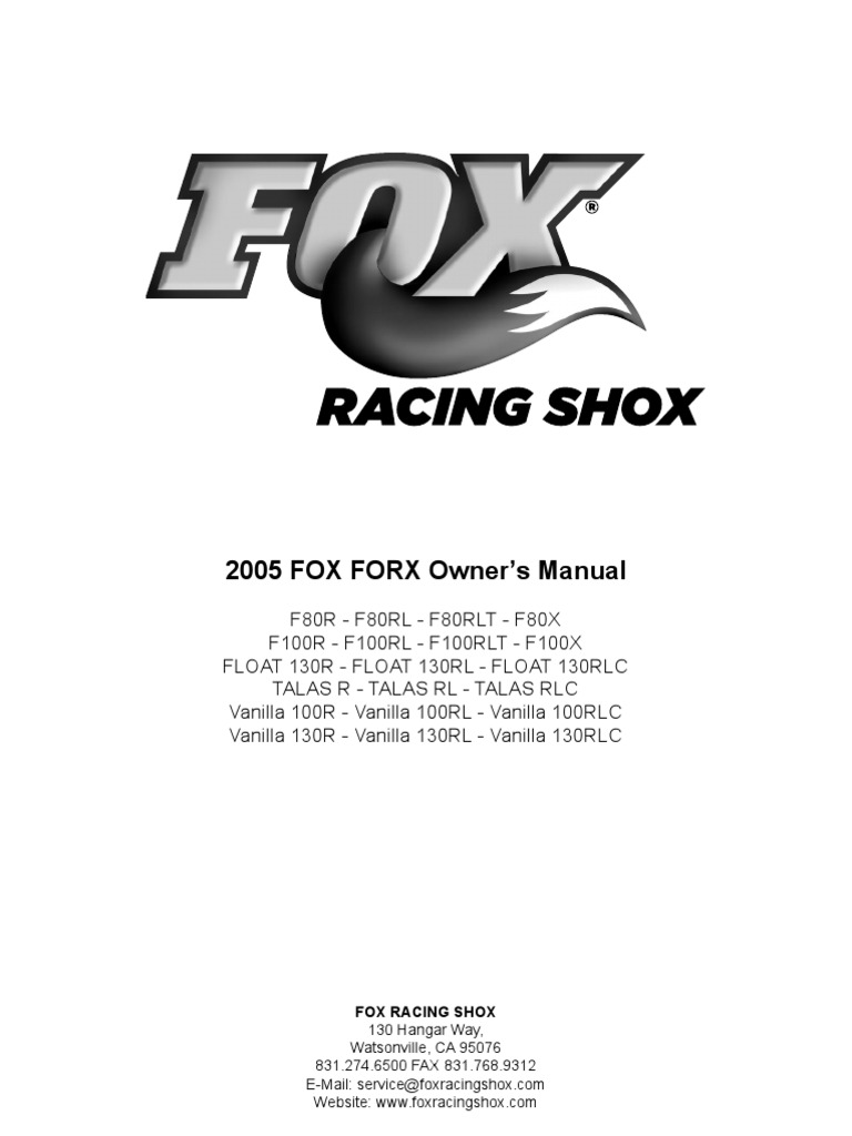 Fox float r air pressure