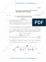 Microelectronics Circuits Jan 2018 (2010 Scheme)