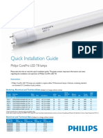 Quick Installation Guide: Philips Corepro Led T8 Lamps
