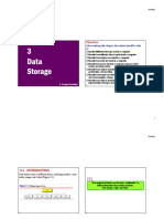 3 Data Storage: Objectives