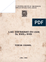 1986 - Egoavil, Teresa - Las Cofradías en Lima, Siglos XVII-XVIII