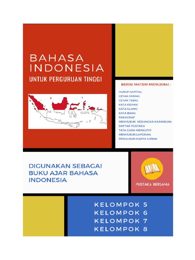 Cover Buku Bahasa Indonesia (Word) | PDF