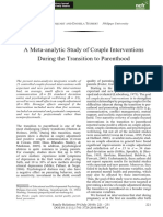 A Meta-Analytic Study of Couple Interventions During The Transition To Parenthood