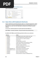 5.3 Save Time With Keyboard Shortcuts: 4 Sheet(s) Right-Click/context Menu