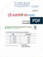 Arrowpipe EMT Pipe Price List With Discount