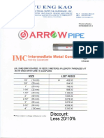 Arrowpipe IMC Pipe Price List With Discount