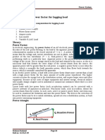 Experiment No.4: Power Factor For Lagging Load: Objective: Apparatus