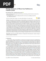 Energies: Design Analysis of Micro Gas Turbines in Closed Cycles