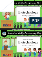 Biotechnology: Kevin Francis E. Magaoay