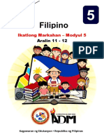 Ikatlong-Markahan-Modyul5 Paggawa NG Isang Timeline Batay Sa Nabasang Kasaysayan Aralin11-12 V4