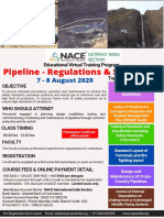 Pipeline - Regulations & Standards: 7 - 8 August 2020