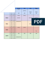 JADWAL KULIAH S1