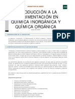 Int. A La Experimentacion en Quimica Inorganica y Quimica Organica