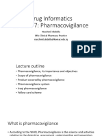 Drug Informatics Lecture on Pharmacovigilance