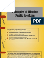 Principles of Effective Public Speaking