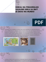 Kronolohikal Na Pinagmulan NG Pagsasaling Wika Sa Ibat 1