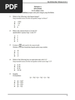 Mathematics Form 1 Revision Exercises (Chapter 1-4) - Print Player ...