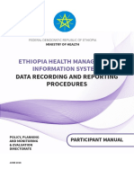 Ethiopia Health Management Information System:: Data Recording and Reporting Procedures