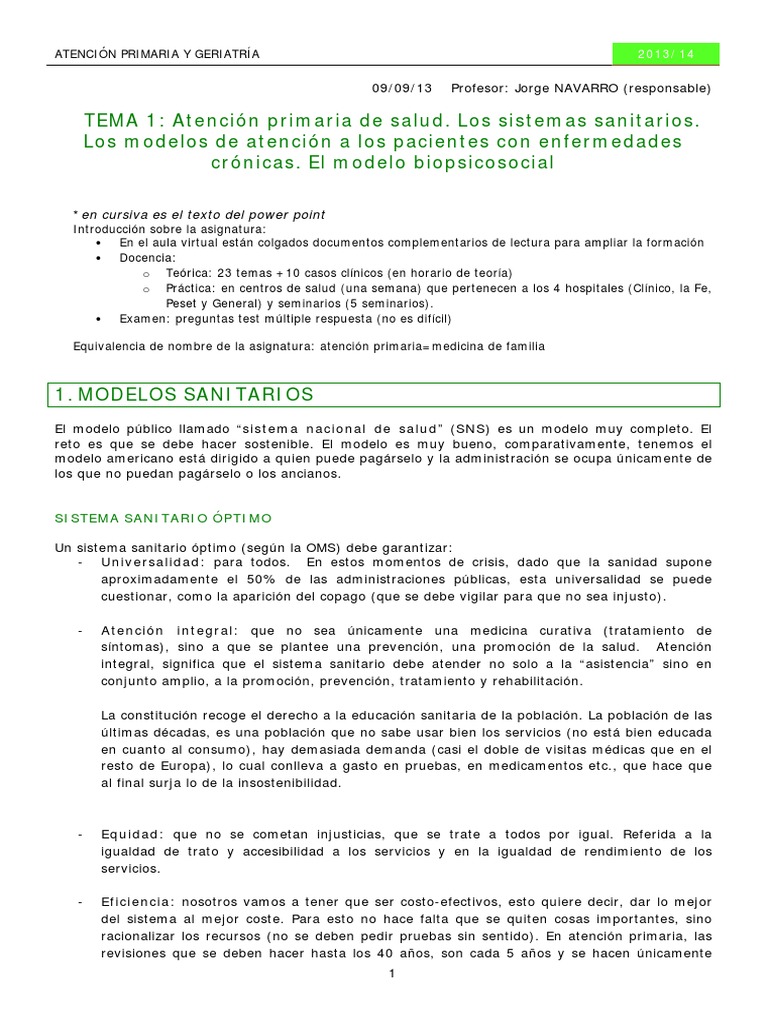 Modelos de Atención en Salud Geriátrica | PDF | Hospital | Seguro