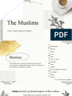 The Muslims: Lesson 4: Cultural Communities in Mindanao