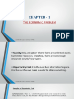 Chapter - 1: He Economic Problem