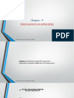 Chapter - 9: Price Elasticity of Supply PES