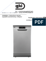 DDW45W20 / DDW45S20: Installation / Instructions Manual Freestanding Dishwasher