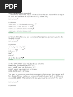 Oracle Database Programming - Section 2