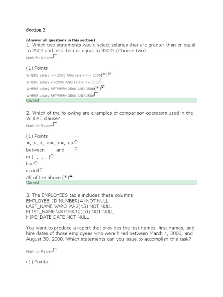 Oracle database programming section 2 pdf computer science