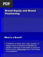 Brand Equity &amp Positioning