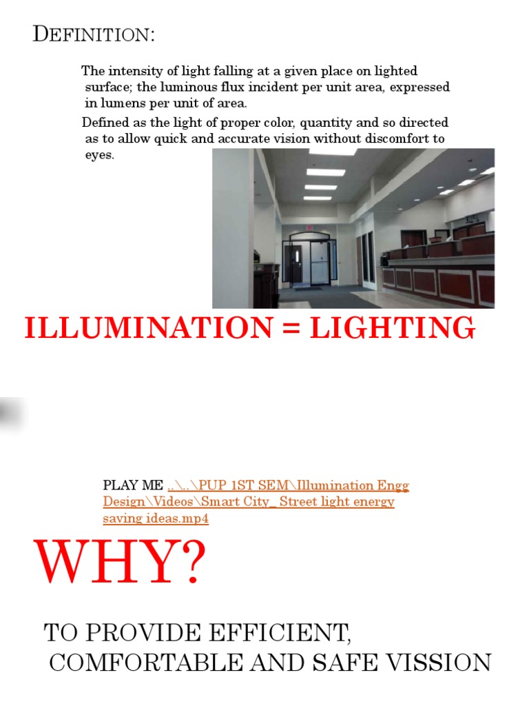 Module ILLUMINATION INTRODUCTION PDF