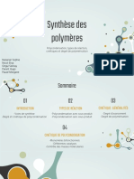 Synthèse Polymérisation: Condensation