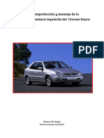 Desmontaje, comprobación y montaje de la suspensión delantera izquierda del Citroen Xsara