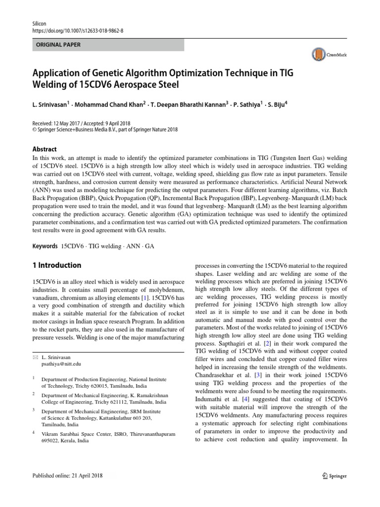 1-Imp - Application of Genetic Algorithm Optimization Technique in TIG ...