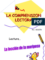 LA COMPRENSION LECTORA 4ta. Sesion