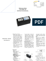 Whiteness Meter PCE-WNM 100 Instruction Manual