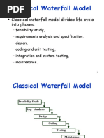 Classical Waterfall Model Divides Life Cycle Into Phases