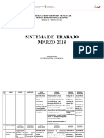 Sistema de Trabajo Academica Marzo 2018