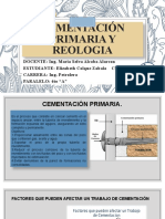 Cementación primaria: conceptos clave de reología y factores que afectan el proceso