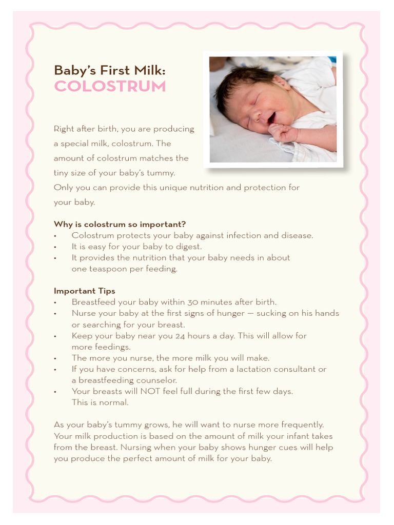Colostrum - Texas WIC | PDF | Breast Milk | Breastfeeding